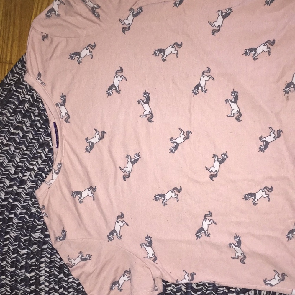 Unicorn crop top